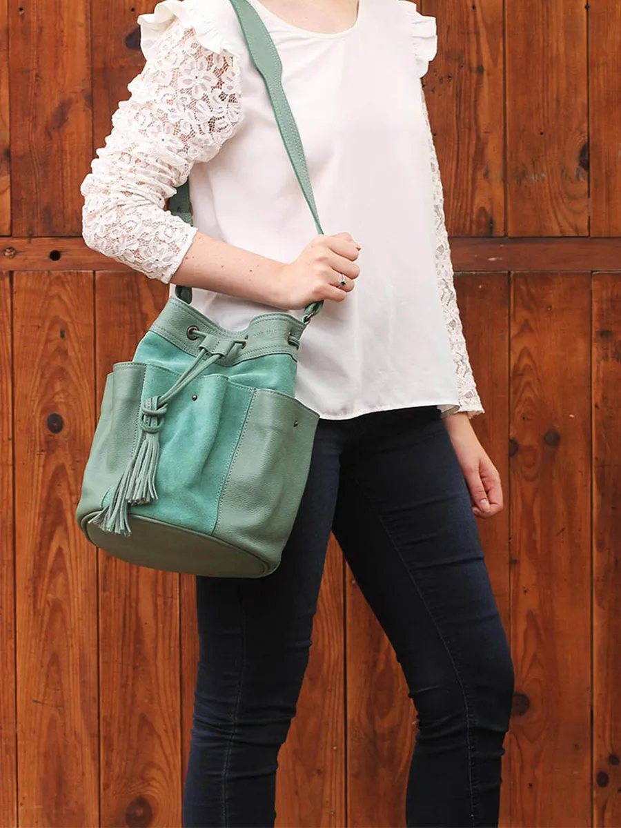 shoulder bags for women Green - Fleur Almond Green | PAUL MARIUS