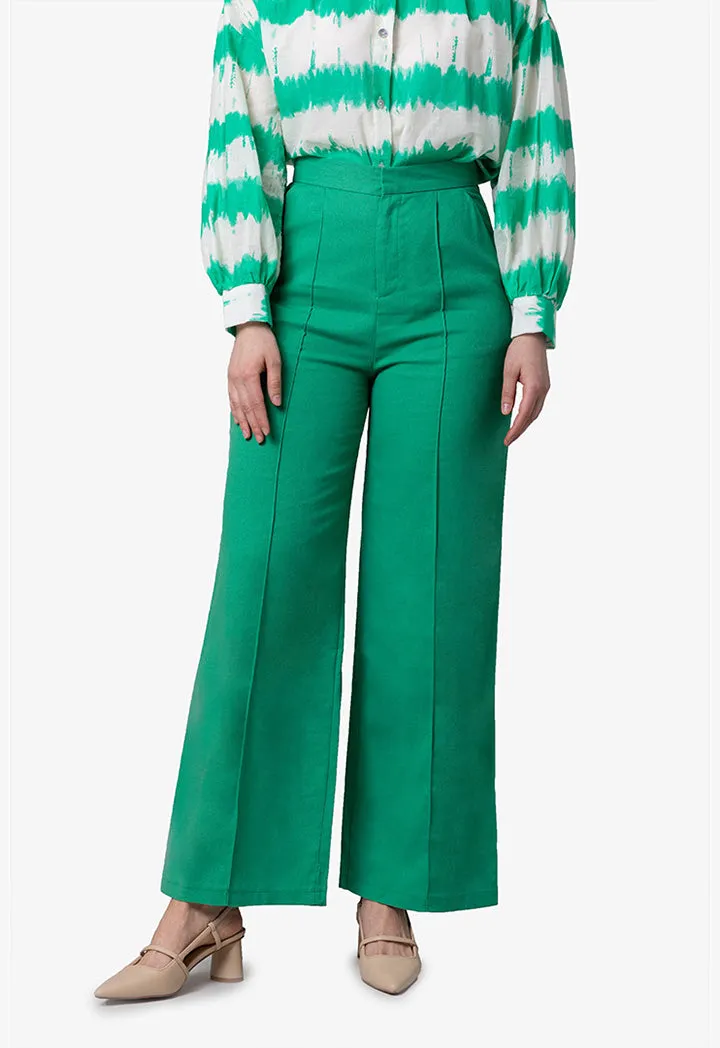 Single Pleat Straight Leg Trouser