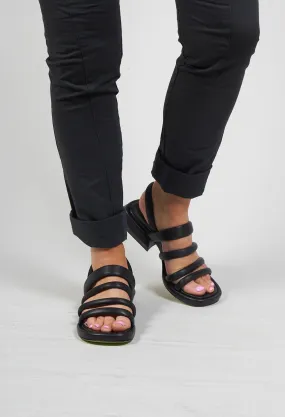 Strappy Sandals in Nero