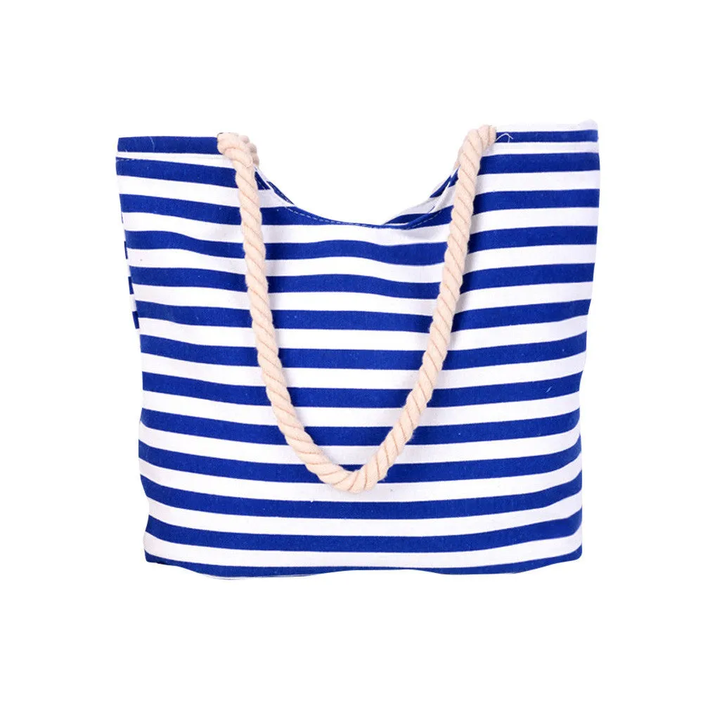 Striped Printing Women Cotton Canvas Messenger Bag Women's Hbag Tote Bolsa Feminina Lady Shoulder Bags