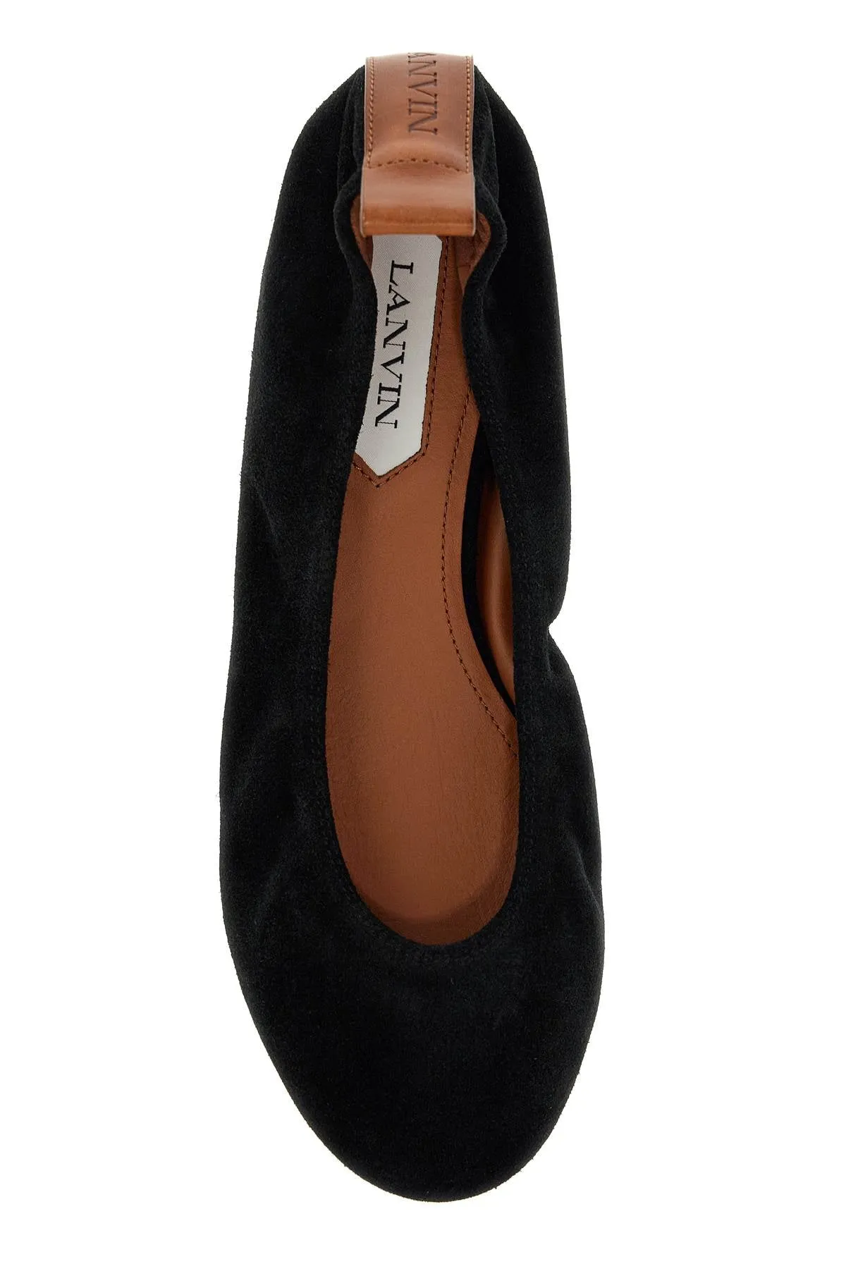 suede ballet flats for FW BAMB02 VESU A24 NOIR