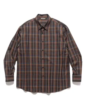 Super Light Wool Check Shirt Dark Brown Check