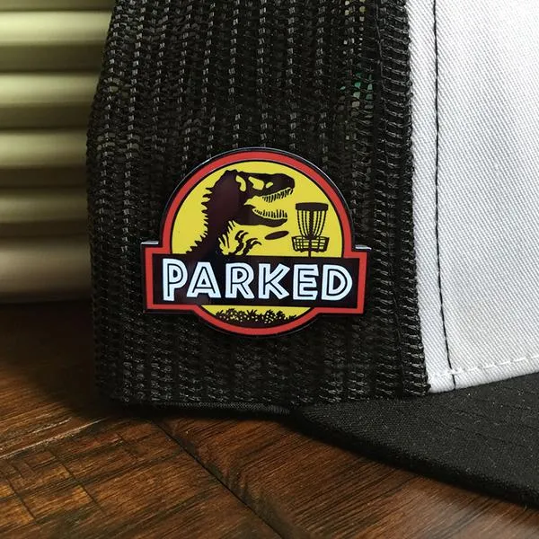 T-Rex Parked Disc Golf Pin