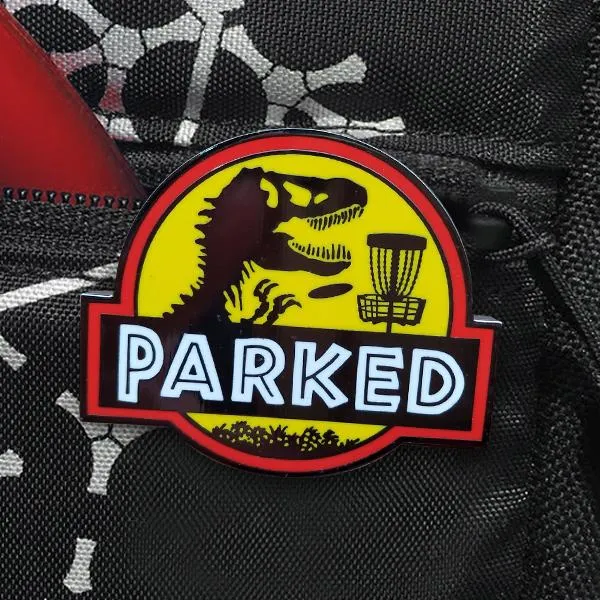 T-Rex Parked Disc Golf Pin