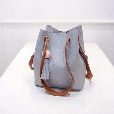 Tassel Bucket Leather Handbags Designer Handbags Tote Bag Messenger Bags Women Shoulder Bag Bolsa
