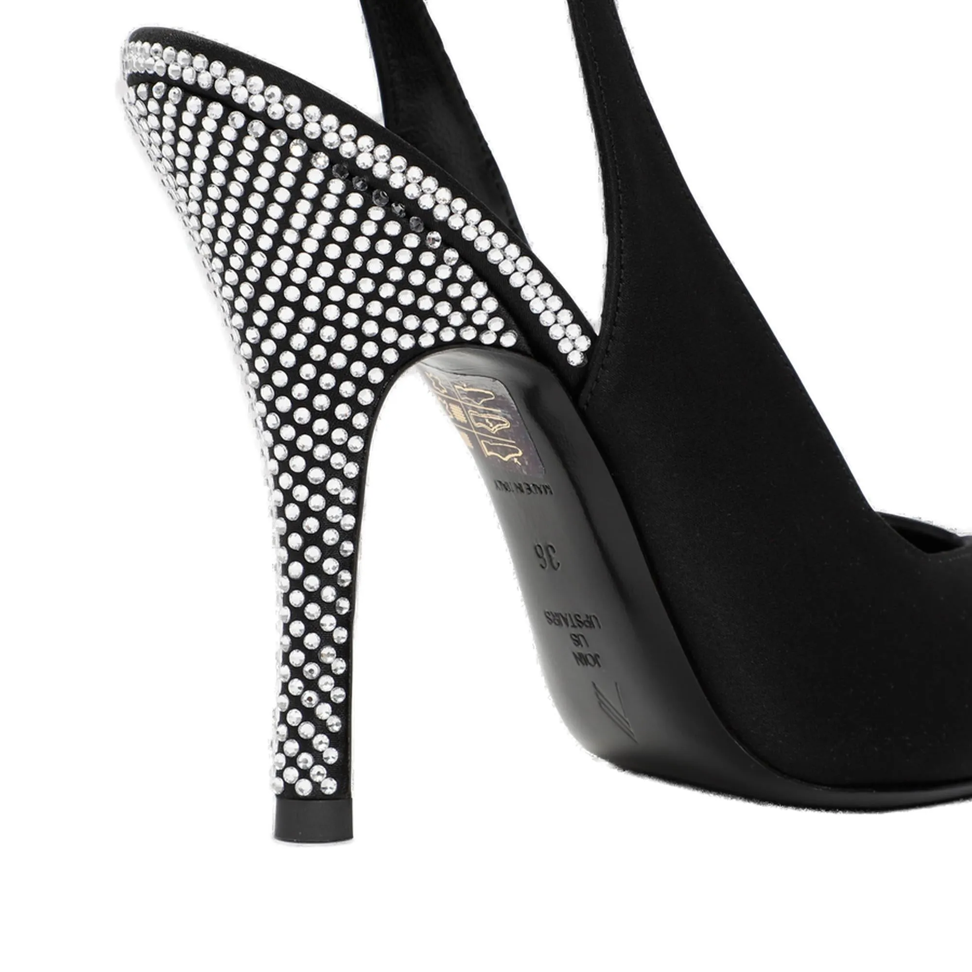 The Attico Venus Embellished Pointed-Toe Pumps