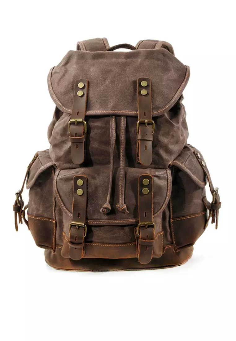 Twenty Eight Shoes VANSA Vintage Wax Canvas Backpacks VBM-Bp9508