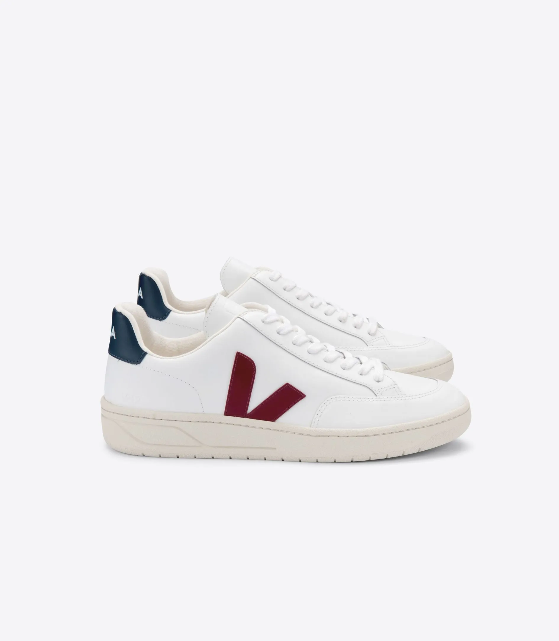 V-12 Leather White Marsala Nautico