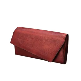 Vintage Women's Leather Vertical Long Card Holder Handmade Clutch Wallet