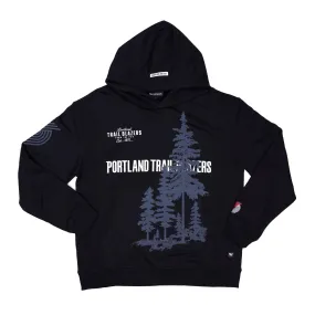 Wild Collective Blazers Puff Print Trees Hoodie 