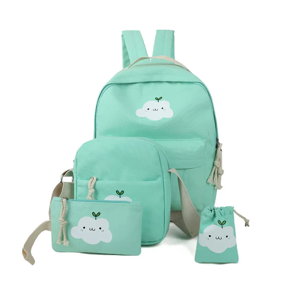 Women backpack school backpacks For Teenage Girl Mochila Mujeres Travel bag Clouds Printing Backpack Satchel sold