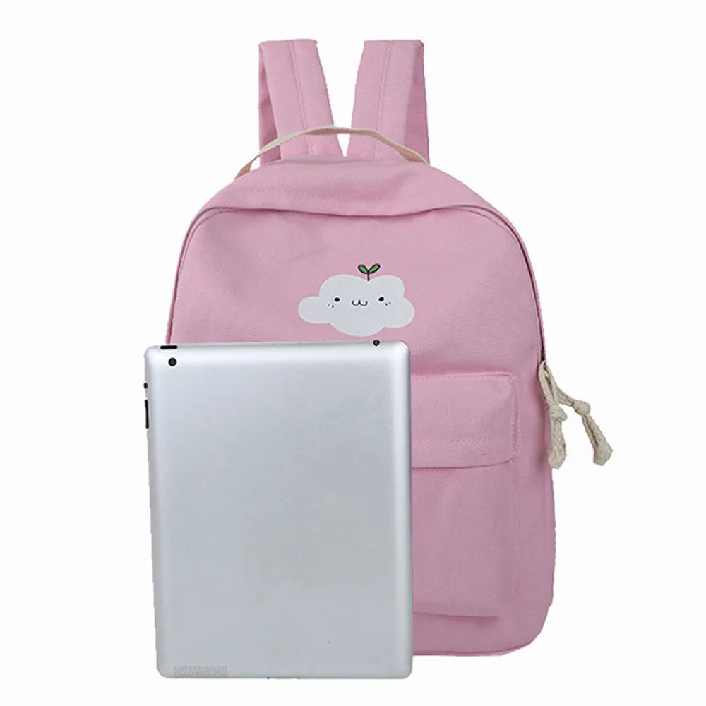 Women backpack school backpacks For Teenage Girl Mochila Mujeres Travel bag Clouds Printing Backpack Satchel sold