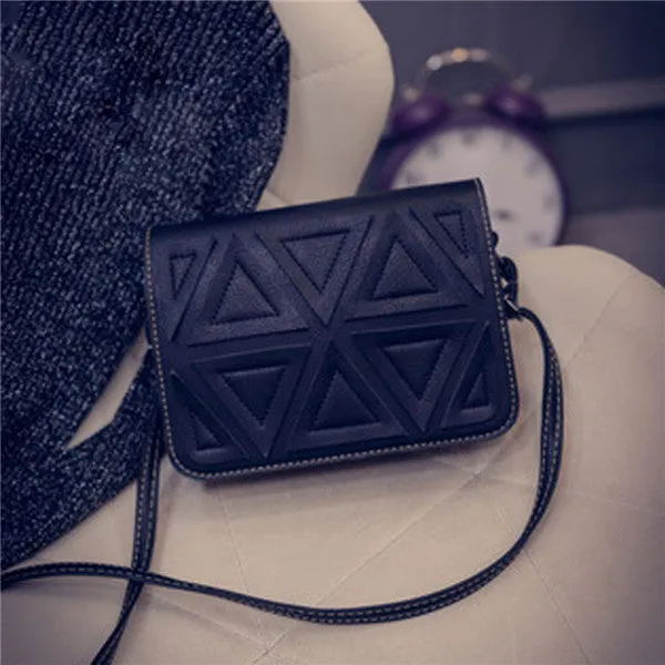 Women bag Triangle Stitching Retro Shoulder messenger bags hbags women famousleather hbag designer