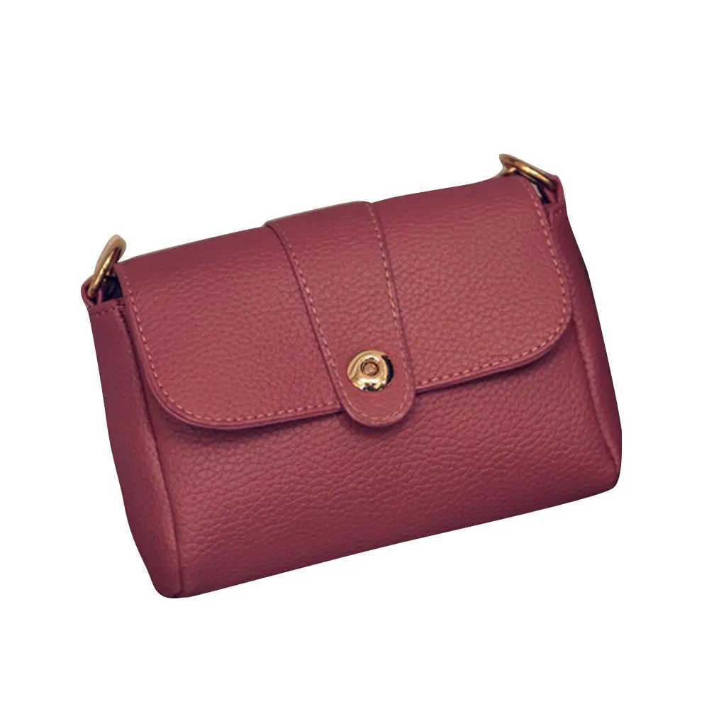 Women Leather Chain Hbag messenger bags crossbody Single Shoulder Bag luxury hbags Casual small Femme Bolsos