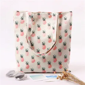 Women Messenger Bags Canvas Printing Pineapple Shoulder Bags women's hbag designer Shopping Bag Hbags Women Famous s