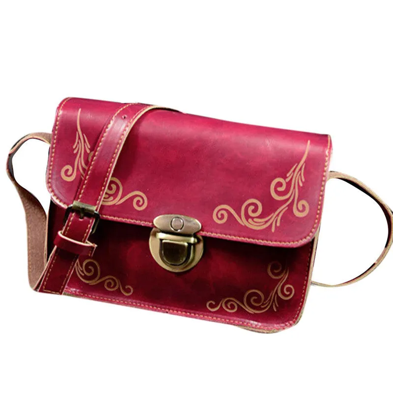 Women messenger bags luxury hbags Retro Plug Lock Leather Hbag Cross Body Single Shoulder Bag Femme Casual leather bag