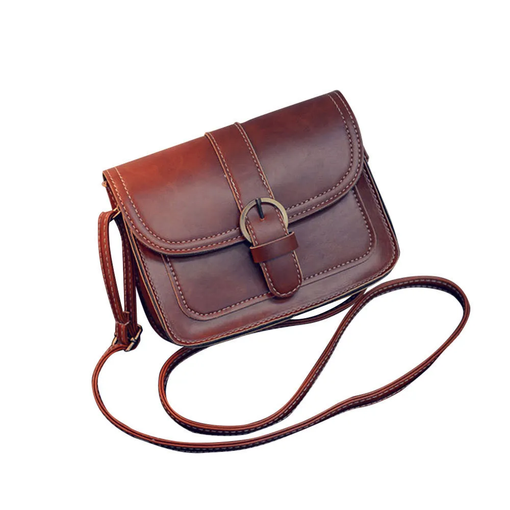 women shoulder bags luxury hbags Crossbody bag Vintage Pu Leather Messenger Bags Bolsas Femininas Clutch